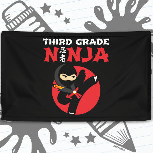 3rd Grade Ninja Kick First Day Back To School Banner