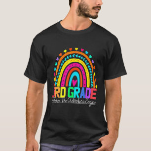 3rd grade rainbow leopard teacher team third grade T-Shirt