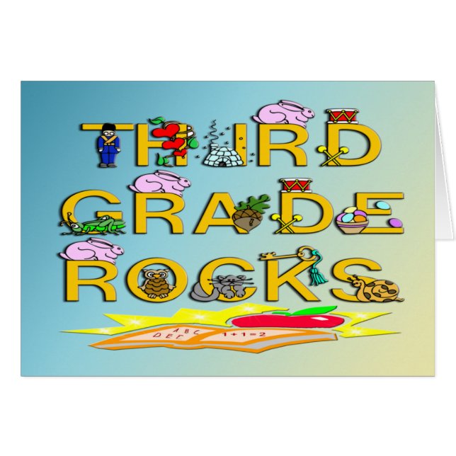 3rd Grade Rocks (Front Horizontal)