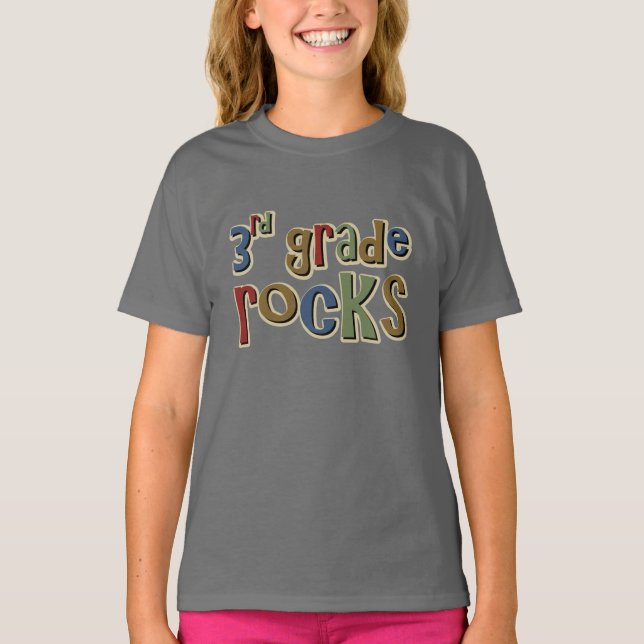 3rd Grade Rocks Third T-Shirt (Front)
