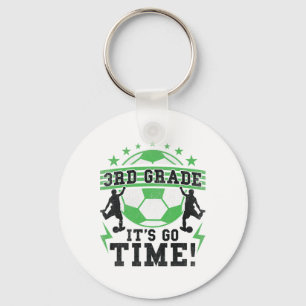 3rd Grade Soccer Back To School First Day Of 3rd G Keychain