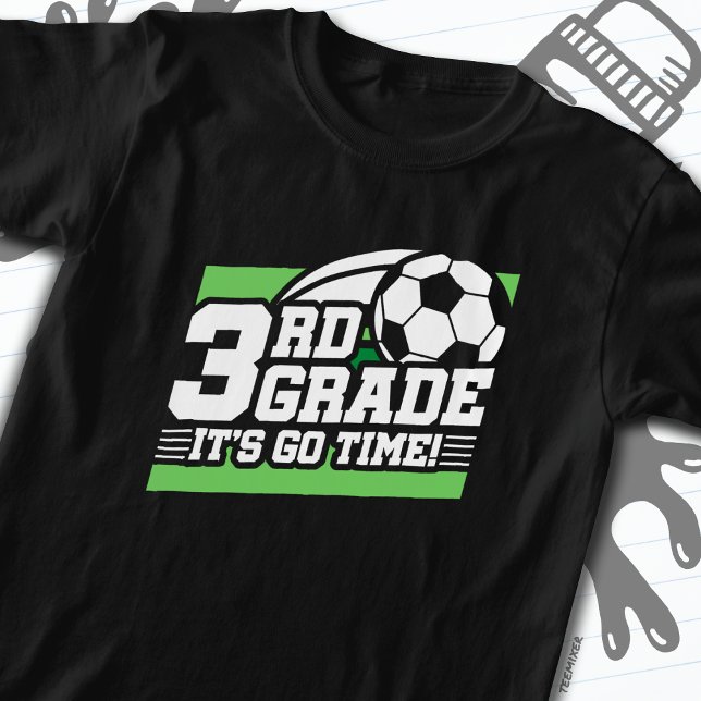 3rd Grade Soccer Football First Day Back To School T-Shirt (Creator Uploaded)