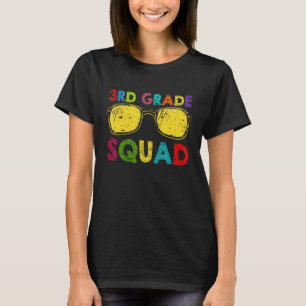3rd Grade Squad Back To School Third Grade Teacher T-Shirt