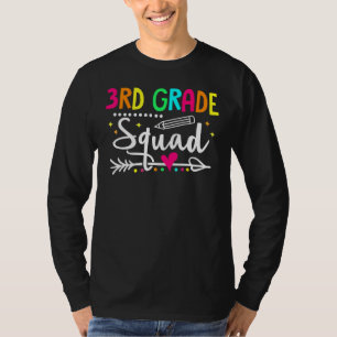 3rd Grade Squad Back To School Third Grade Teacher T-Shirt