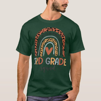 3rd Grade Squad Boho Rainbow Back To School T-Shir T-Shirt