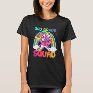 3rd Grade Squad Dabbing Unicorn Cute Back To Schoo T-Shirt
