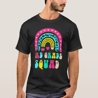 3rd Grade Squad Rainbow Back To School Girls Boys T-Shirt