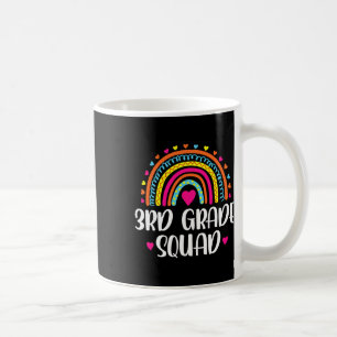 3rd Grade Squad Rainbow Back To School Teacher Kid Coffee Mug