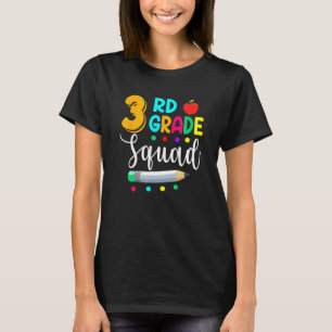 3rd Grade Squad Teacher Student Team Back To Scho T-Shirt