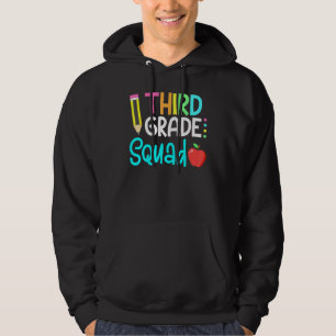 3rd Grade Squad Team Crew Back School Graduation T Hoodie