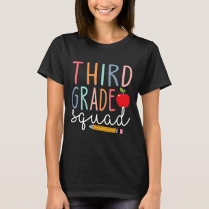 3rd Grade Squad Third Grade Back To School  T-Shirt