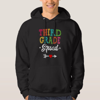 3rd Grade Squad Third Teacher Student Team Back To Hoodie