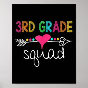 3rd Grade Squad Third Teacher Student Team Ck To S Poster