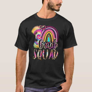 3rd Grade Squad Tie Dye Back To School Teacher Stu T-Shirt