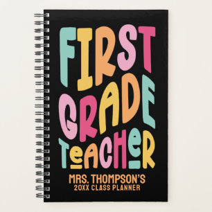 3rd Grade Teacher Colorful Text Planner