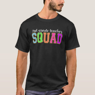 3rd Grade Teacher Squad Back to School Worker Supp T-Shirt