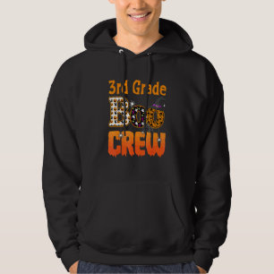 3rd Grade Teacher Student Halloween Third Grade Bo Hoodie