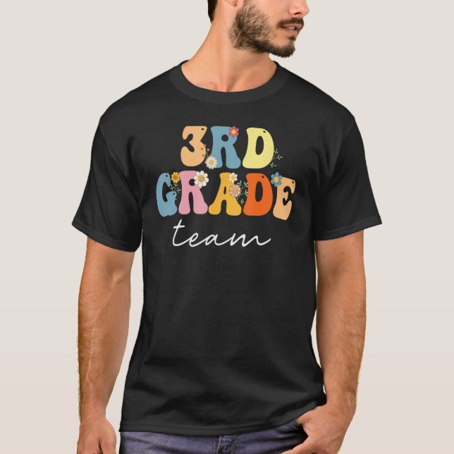 3rd Grade Team Groovy  Women Happy First Day Of Sc T-Shirt (Front)