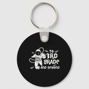 3rd Grade Tee Back To School Spaceman Space Lovers Keychain