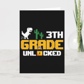3rd Grade Unlocked Dinosaur Funny Video Game Ck To Card