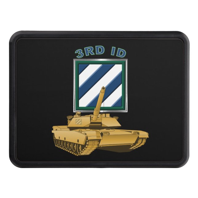 3rd Infantry Division “3rd ID" Trailer Hitch Cover (Front)