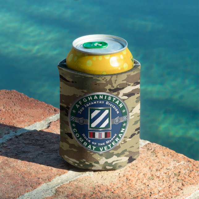 3rd Infantry Division Afghanistan Veteran Can Cooler (In Situ Pool)