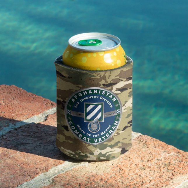 3rd Infantry Division Afghanistan Veteran Can Cooler (In Situ Pool)