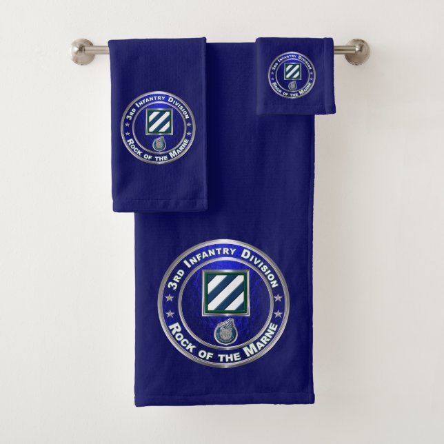 3rd Infantry Division  Bath Towel Set (Insitu)