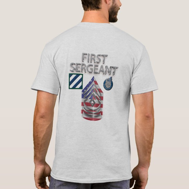 3rd Infantry Division First Sergeant T-Shirt (Back)