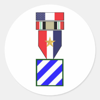3rd Infantry Division Iraq War Campaign Classic Round Sticker