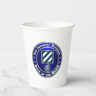 3rd Infantry Division Paper Cups