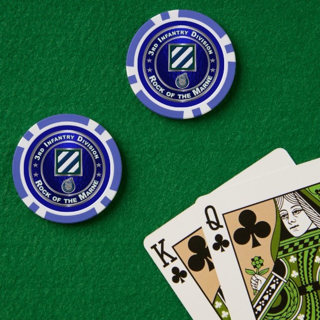 3rd Infantry Division  Poker Chips (Poker Table (Double))