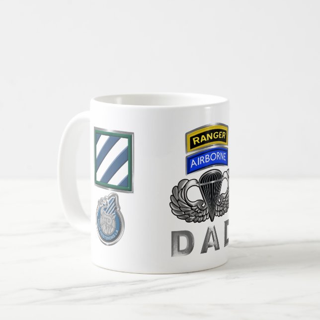 3rd Infantry Division Ranger Airborne Dad Coffee Mug (Front Left)