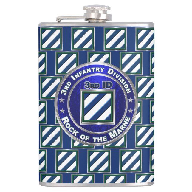 3rd Infantry Division Retired Hip Flask (Front)