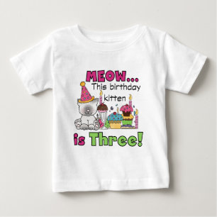 3rd Kitten Birthday T-shirts and Gifts