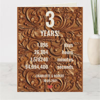 3rd leather wedding anniversary