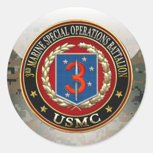 3rd MSOB [3D] Classic Round Sticker