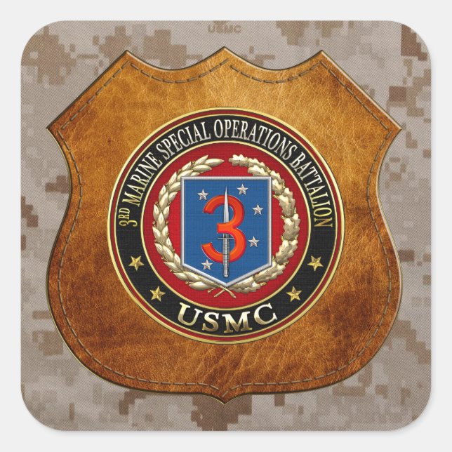 3rd MSOB [3D] Square Sticker (Front)