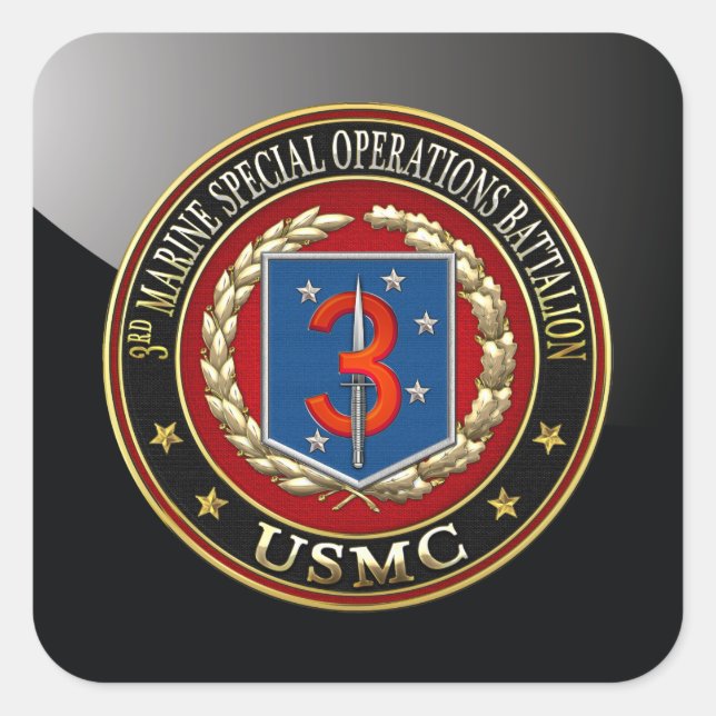 3rd MSOB [3D] Square Sticker (Front)