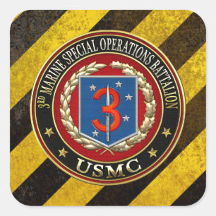 3rd MSOB [3D] Square Sticker