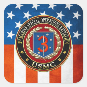 3rd MSOB [3D] Square Sticker