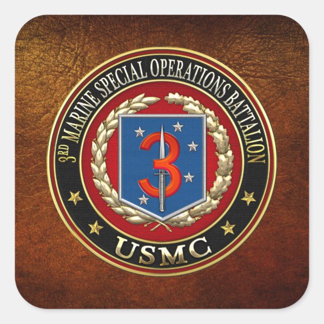 3rd MSOB [3D] Square Sticker (Front)