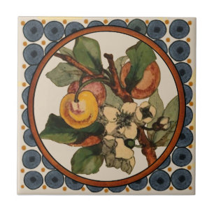 3rd of 5 Repro 1890s Doulton Lambeth Hand painted Tile