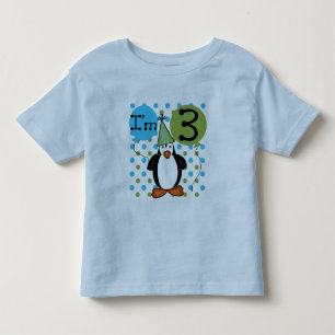 3rd Penguin Birthday Tshirts and Gifts
