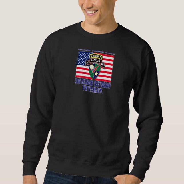 3rd Ranger Battalion Veteran Back Design Sweatshirt (Front)