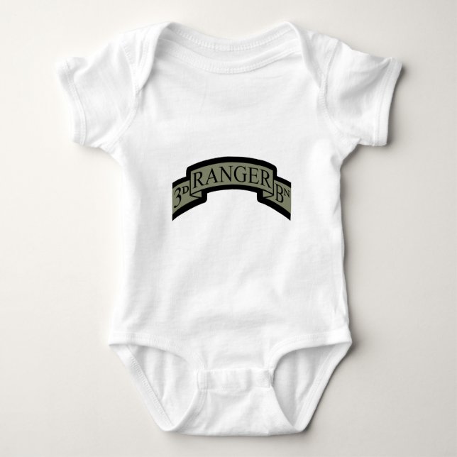 3rd Ranger Bn Scroll, ACU Baby Bodysuit (Front)