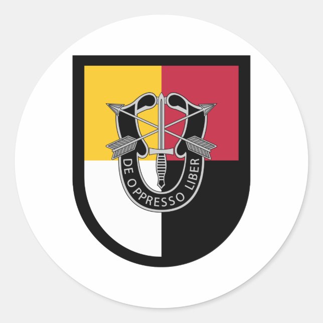 3rd Special Forces Group Flash Classic Round Sticker (Front)
