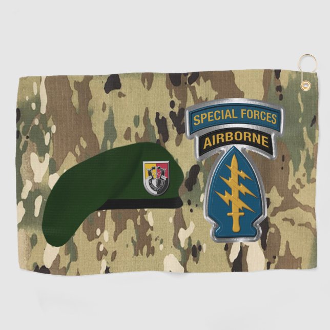 3rd Special Forces Group  Golf Towel (Horizontal)