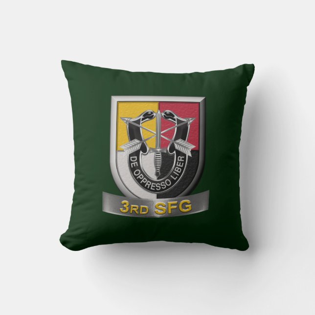 3rd Special Forces Group   Throw Pillow (Front)