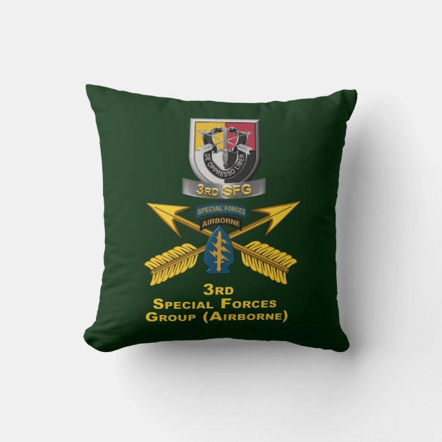 3rd Special Forces Group   Throw Pillow (Front)